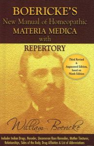 NEW MANUAL OF HOMOEOPTHIC MATERIA MEDICA WITH REPERTORY : Book by Dr. William Boericke NEW MANUAL OF HOMOEOPTHIC MATERIA MEDICA WITH REPERTORY : Book by Dr. William Boericke
