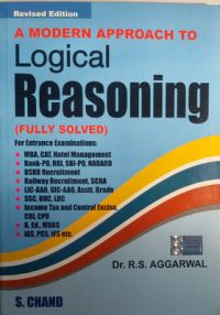 A Modern Approach To Logical Reasoning: Book by R. S. Aggarwal A Modern Approach To Logical Reasoning: Book by R. S. Aggarwal