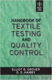 Handbook Of Textile Testing And Quality Control (English) (Paperback): Book by D. S. Hamby Elliot B. Grover