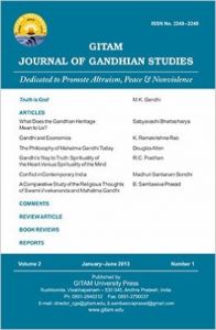 Gitam Journal of Gandhian Studies (Volume - 2, No. 1) (English): Book by B. Sambasiva Prasad Gitam Journal of Gandhian Studies (Volume - 2, No. 1) (English): Book by B. Sambasiva Prasad