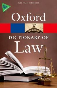 Dictionary of Law: Book by Elizabeth Martin (U.S. Bureau of the Census, Washington, DC, USA)