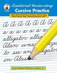 Traditional Handwriting: Cursive Practice, Grades 2 - 5: Book by Carson-Dellosa Publishing