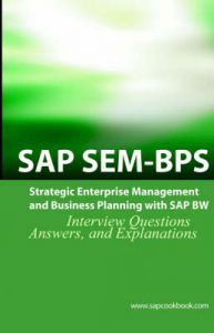 SAP Sem Bps Interview Questions: Strategic Enterprise Management and Business Planning with SAP Sem (English) 1st Edition: Book by Terry Sanchez
