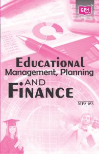 MES53 Educational Management, Planning And Finance(IGNOU Help book for MES-53 Educational Management, Planning And Finance in English: Book by Anjula Singh