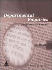 Departmental Enquiries: Concept, Procedure & Practice (English) 1st Edition: Book by Dewakar Goel, Sangeeta Goel