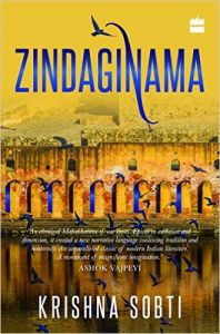 Zindaginama: Book by Krishna Sobti Zindaginama: Book by Krishna Sobti