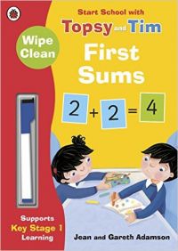 Wipe-Clean First Sums: Start School with Topsy and Tim (English) (Paperback Jean Adamson): Book by Jean Adamson Wipe-Clean First Sums: Start School with Topsy and Tim (English) (Paperback Jean Adamson): Book by Jean Adamson