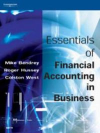 Essentials of Financial Accounting in Business: Book by Mike Bendrey