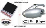 Super Combo Induction Cooker Flat Kadai Portable Strong Vaccum Cleaner