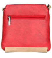 Esbeda Red Color Pu Synthetic Slingbag For Womens
