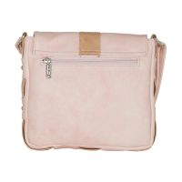 Esbeda Light Pink Color Solid Drymilk Slingbag For Women