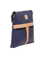 Esbeda Dark Blue Color Solid Pu Synthetic Material Slingbag For Women