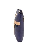 Esbeda Dark Blue Color Solid Pu Synthetic Material Slingbag For Women