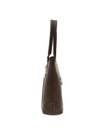 Esbeda Brown Solid Pu Synthetic Material Handbag For Women-1981 (code - 1981)