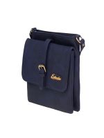 Esbeda Blue Solid Pu Synthetic Material Slingbag For Women(code-2180)