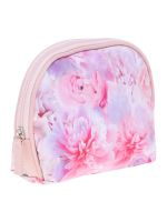 ESBEDA Pink Floral Print Pu Synthetic Material Travelling Kit For Women