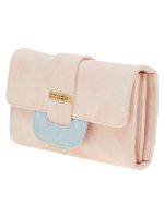 Esbeda Pink Solid Pu Synthetic Material Wallet For Women-( Code-2247)