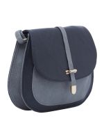 ESBEDA Black-Grey Color Solid Pu Synthetic Material Slingbag For Womens