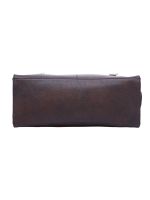 ESBEDA Dark Brown Color Solid Pu Synthetic Fabric Handbag For Women