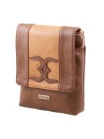 ESBEDA Camel-L-Tan Color Solid Pu Synthetic Material Slingbag For Womens