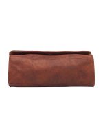 ESBEDA Tan Color Solid Pu Synthetic Fabric Slingbag For Women