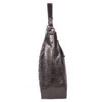 Esbeda Pewter Self Design Pu Synthetic Totebag For Womens (code - 4231 Grey) Grey