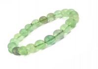 Green Fluorite Crystal 8 MM Stretch Bracelet For Reiki Healing - ( Code - Grnflrtbr )