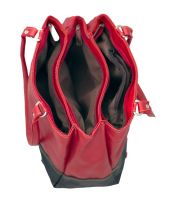 Estoss Buy 1 Get 1 - Red Shoulder Handbag And Black Multi-pocket Sling Bag For Gift Hcmb2000
