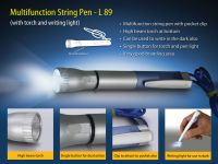 L89 - Multifunction String Pen With Torch And Writing Light