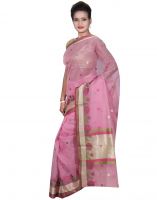 Banarasi Silk Works Party Wear Designer Green & Pink Colour Super Net Combo Saree For Women's(bsw50_52)