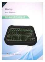 Wechip T18 Full Touch Screen Keyboard Air Mouse 2.4g Backlit Wireless Work For Android Windows Mac OS Linux For TV Box
