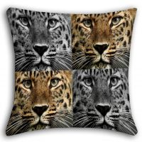 Lushomes Digital Print Animal Cushion Covers (pack Of 2)