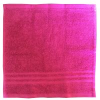 Lushomes Cotton Pink Face Towel Set (pack Of 6)
