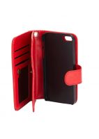 Hashtag Glam 4 Gadgets 3 In 1 Wallet Case Cover For Apple iPhone 6 Red