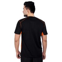 Nnn Men's Black Half Sleeves Dry Fit T-shirt(product Code - A8cw46)