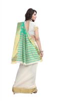 Holyday Womens Silk Thread Saree_ Sea Green (with Blouse)