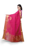Holyday Womens Cotton Silk Self Design Saree, Pink (raj_haran_pink)