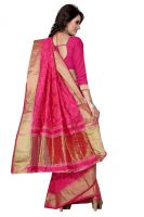 Holyday Womens Silk Cotton Saree, Pink (raj_bandhej_pink)