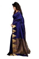 Holyday Womens Cotton Silk Saree, Blue (raj_crekal_blue)