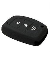 Autoright Silicone Car Key Remote Cover For Hyundai I20 Elite (black)