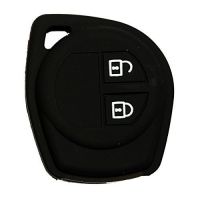 Autoright Car Remote Key Cover Silicone Black For Suzuki 2 Button Swift (black)