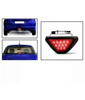 Autoright Red 12 LED Brake Light With Flasher For Skoda Rapid