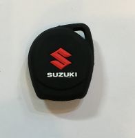 Autoright Silicone Key Cover Fit For Suzuki Swift Dzire 2 Button Remote Key (black)