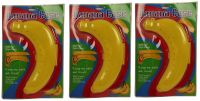 Kreative Kudie Banana Case Set Of 3 Food Container Storage For Fruit Banana - Plastic Food Storage  (Pack Of 3, Yellow)
