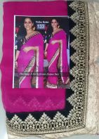 Palash Fashion Bollywood Replica Royal Looking Black Color Embroidered Fancy Designer Saree