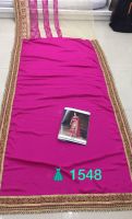 Palash Fashion's Royal Looking Pink And Beige Color Chinnon Silk ,georgette And Nylon Net Fancy Designer Saree