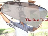 Premium Quality Foldable, Zipper & Magnetic Car Sun Shades/ Curtain For Maruti Wagonr New -set Of 4
