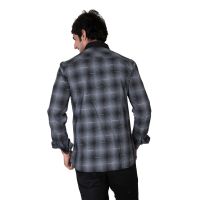Mercury Men's Black Checkered Cotton Shirt