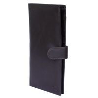 Kara Brown Color Leather Two Fold Wallet For Men