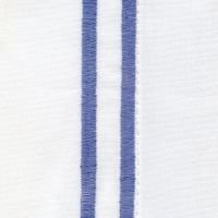 Sferra Pillow Case - King Size100% Egyptian Cotton White Cornflower Blue